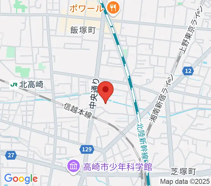 高崎市総合福祉センターの地図