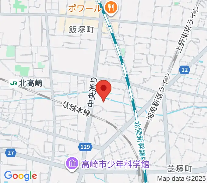 高崎市総合福祉センターの地図