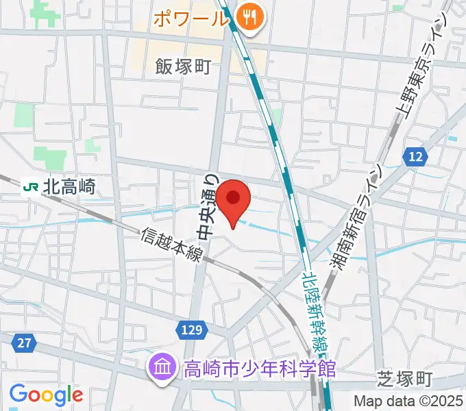 高崎市総合福祉センターの地図
