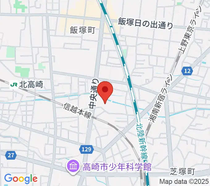 高崎市総合福祉センターの地図