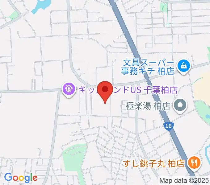 みのりの湯柏健康センターの地図