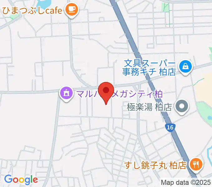 みのりの湯柏健康センターの地図