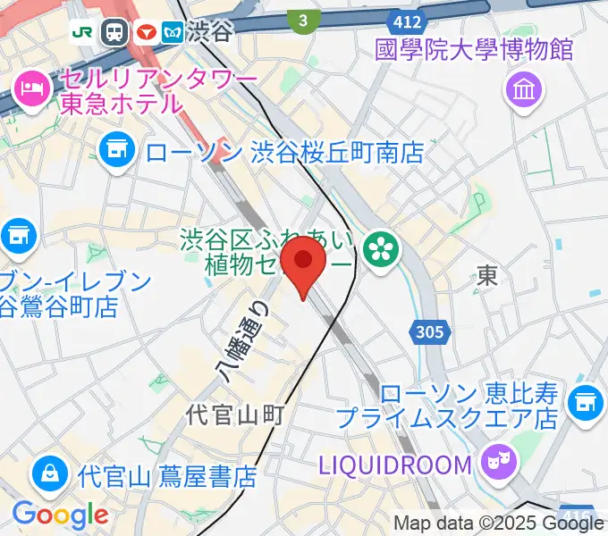 代官山WGT（Weekend Garage Tokyo）の地図