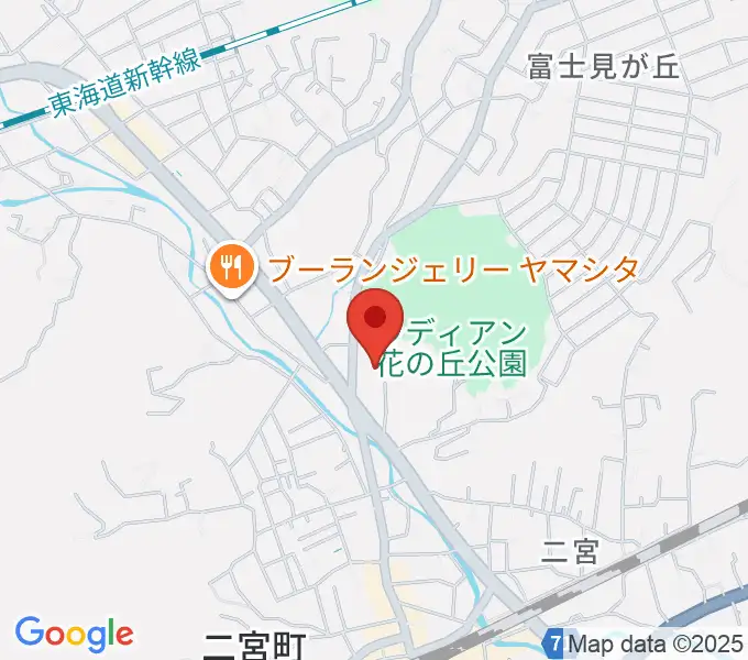 二宮町生涯学習センターラディアンの地図