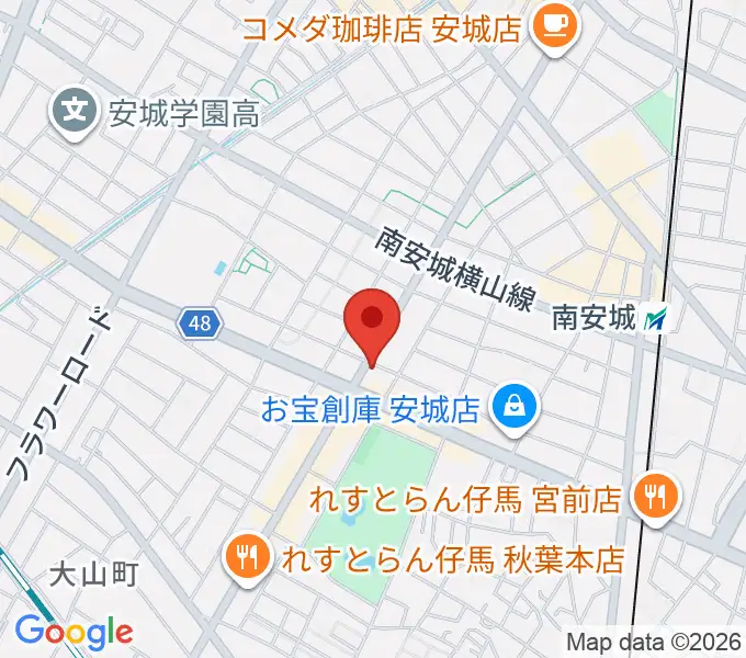 ギターショップメイヤの地図