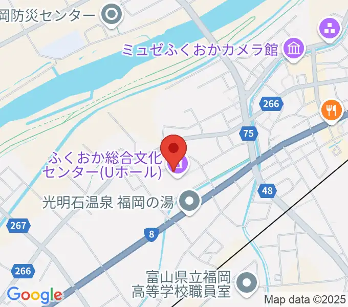 高岡市ふくおか総合文化センターＵホールの地図