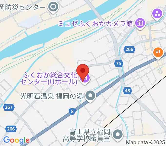 高岡市ふくおか総合文化センターＵホールの地図