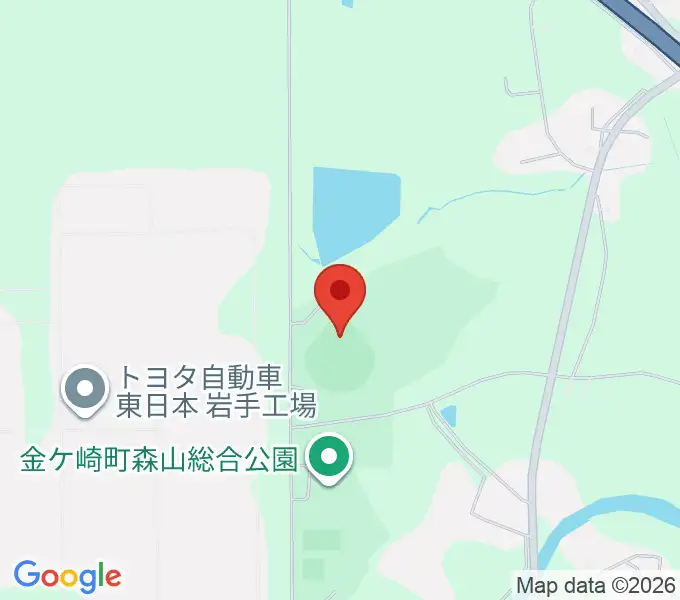 しんきん森山スタジアムの地図