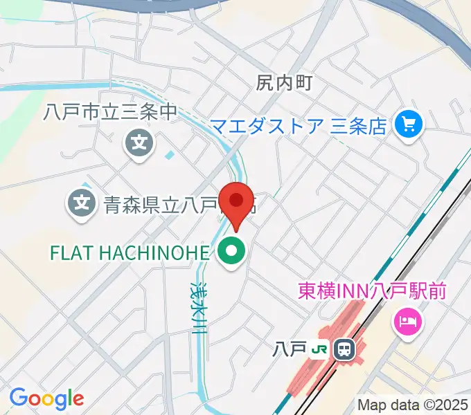 フラット八戸の地図