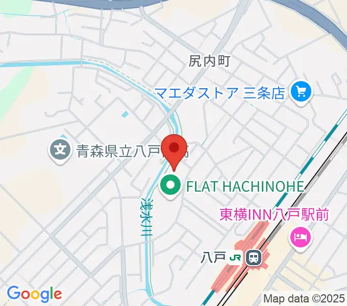 フラット八戸の地図