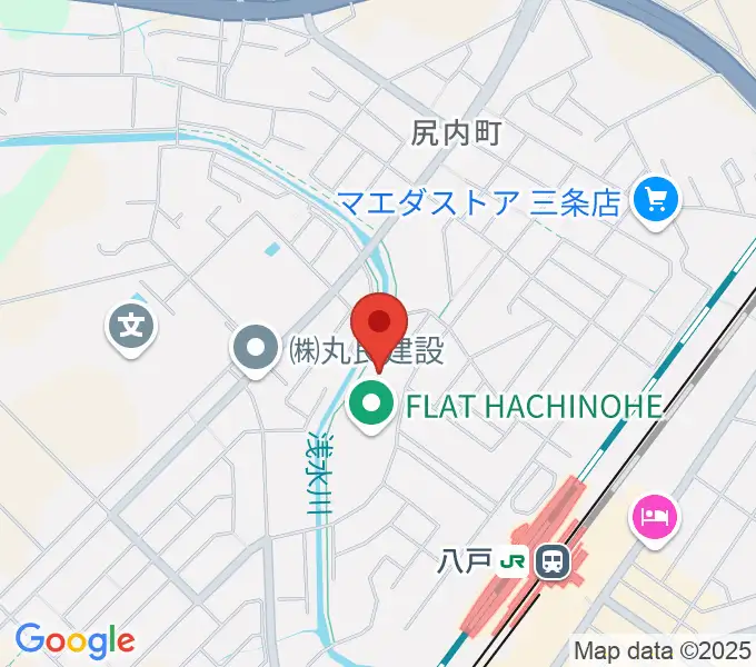 フラット八戸の地図