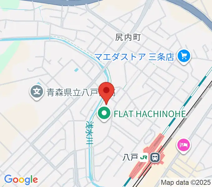 フラット八戸の地図