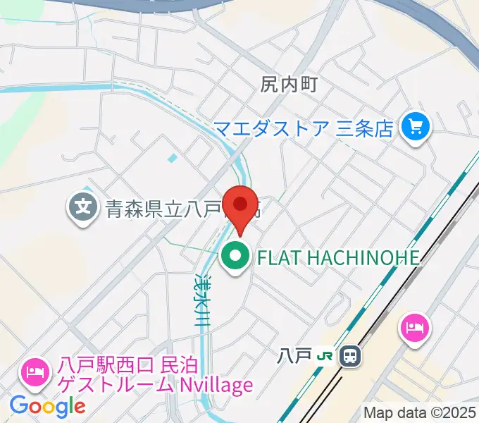 フラット八戸の地図