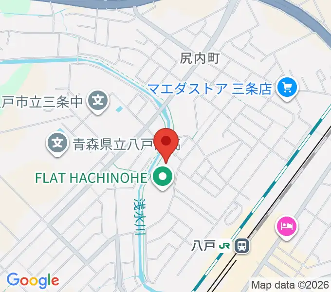 フラット八戸の地図