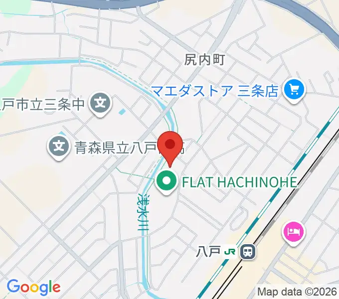 フラット八戸の地図