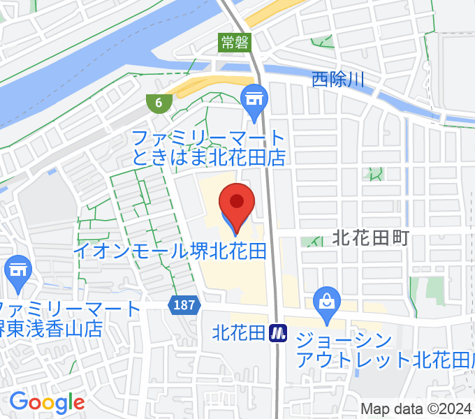 島村楽器イオンモール堺北花田店の場所