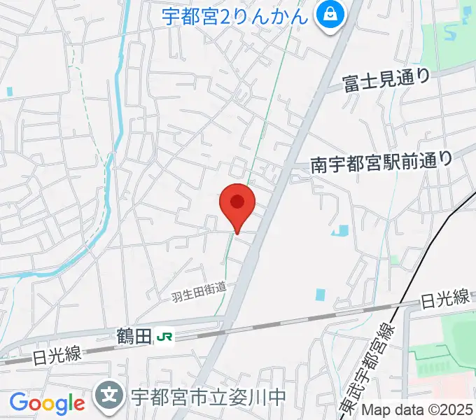 オオノ楽器 宇都宮店の地図