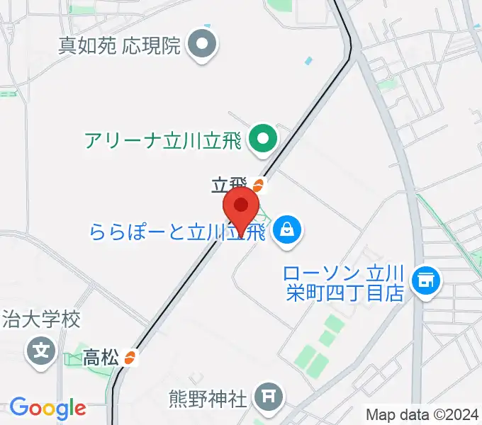 TOHOシネマズ立川立飛の地図