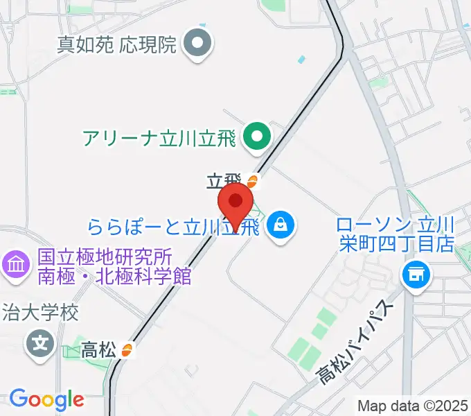 TOHOシネマズ立川立飛の地図