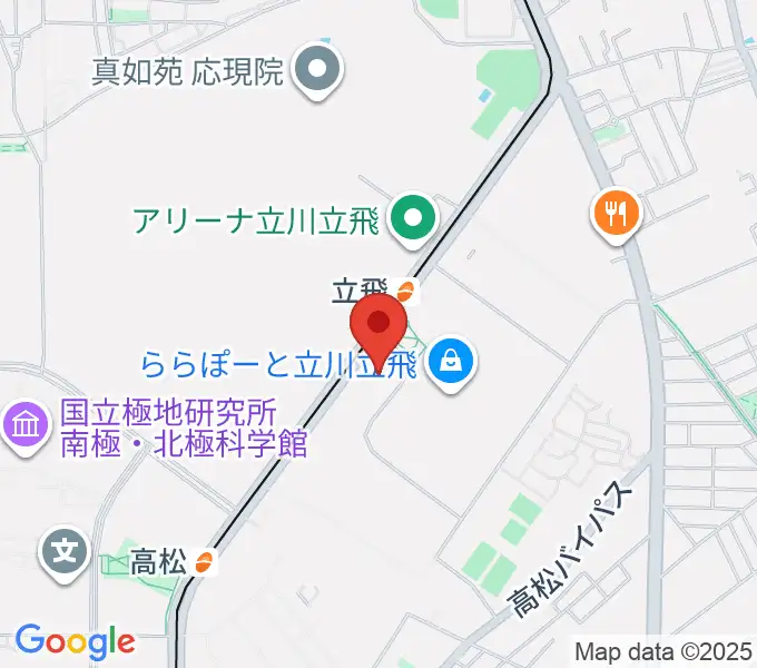 TOHOシネマズ立川立飛の地図