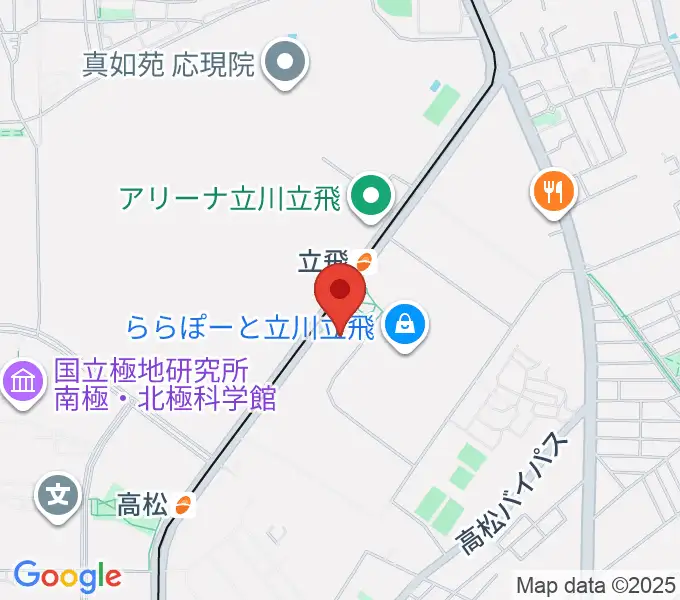 TOHOシネマズ立川立飛の地図