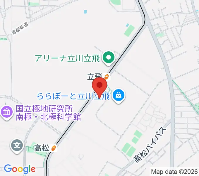 TOHOシネマズ立川立飛の地図