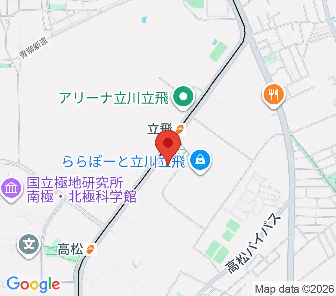 TOHOシネマズ立川立飛の地図