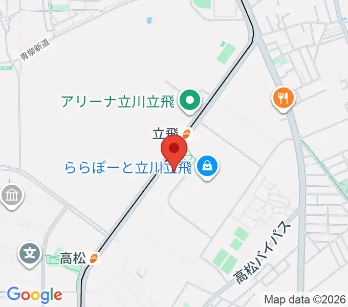 TOHOシネマズ立川立飛の地図