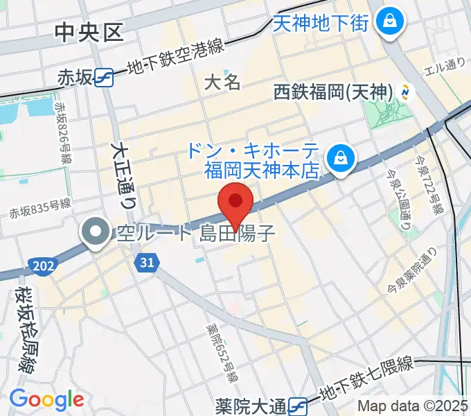キノシネマ天神の地図