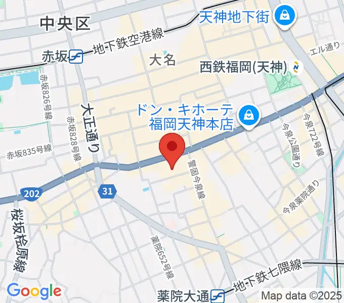 キノシネマ天神の地図