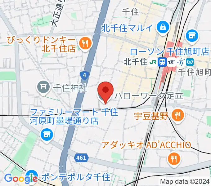 東京芸術センターホワイトスタジオの地図