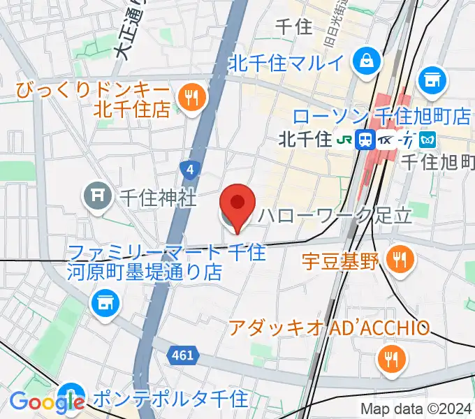 東京芸術センターホワイトスタジオの地図