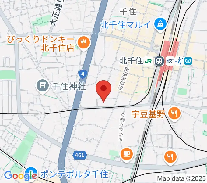 東京芸術センターホワイトスタジオの地図