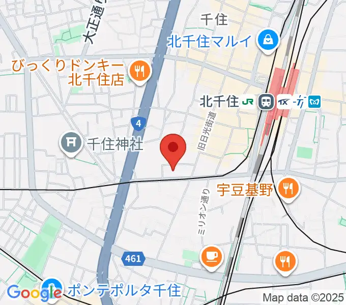 東京芸術センターホワイトスタジオの地図