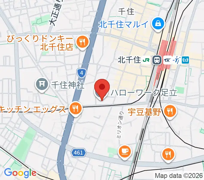 東京芸術センターホワイトスタジオの地図