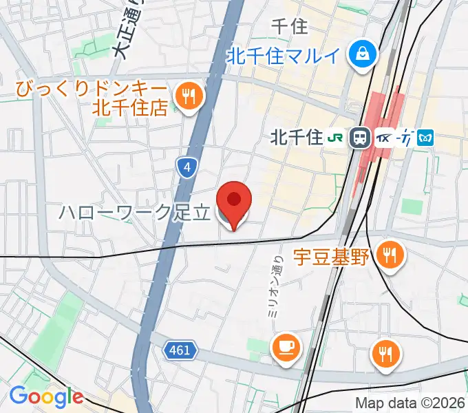 東京芸術センターホワイトスタジオの地図