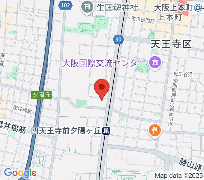 天王寺区民センターの地図