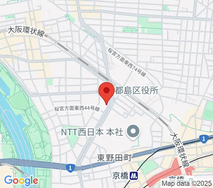 まるよし精肉店 都島区民センターの地図