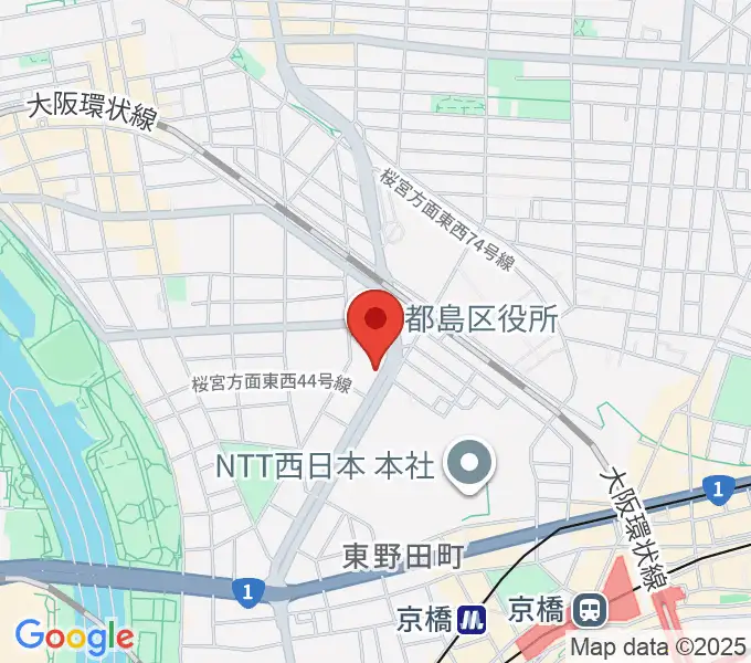 まるよし精肉店 都島区民センターの地図