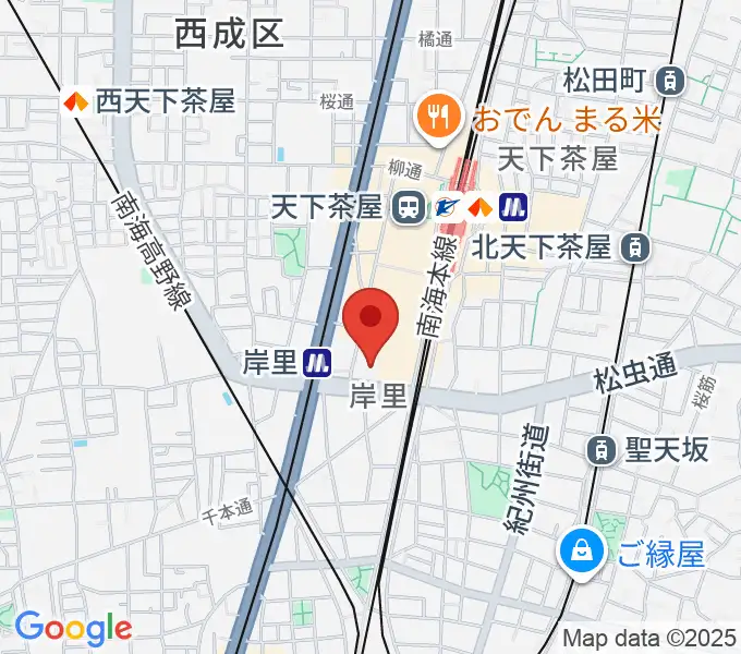 大阪市立西成区民センターの地図