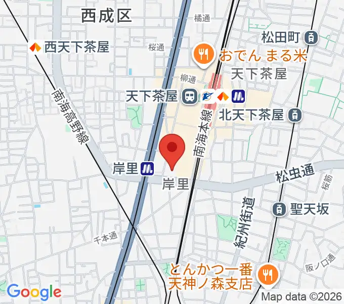 大阪市立西成区民センターの地図