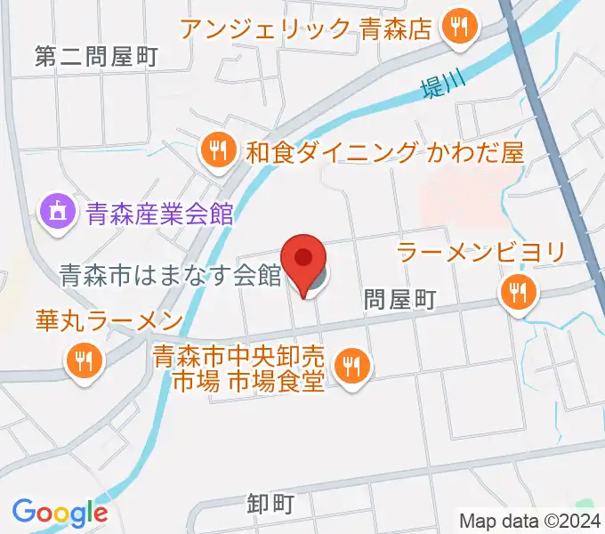 青森市はまなす会館の地図