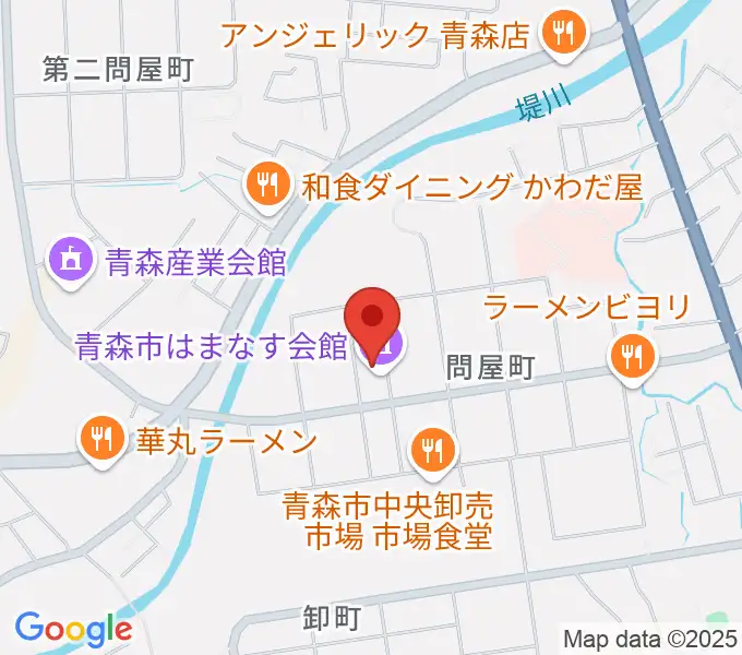 青森市はまなす会館の地図