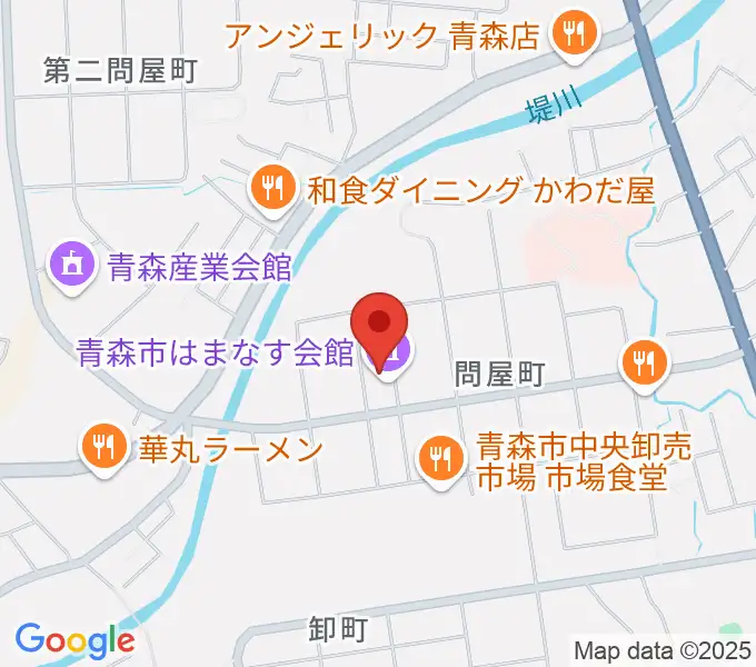 青森市はまなす会館の地図