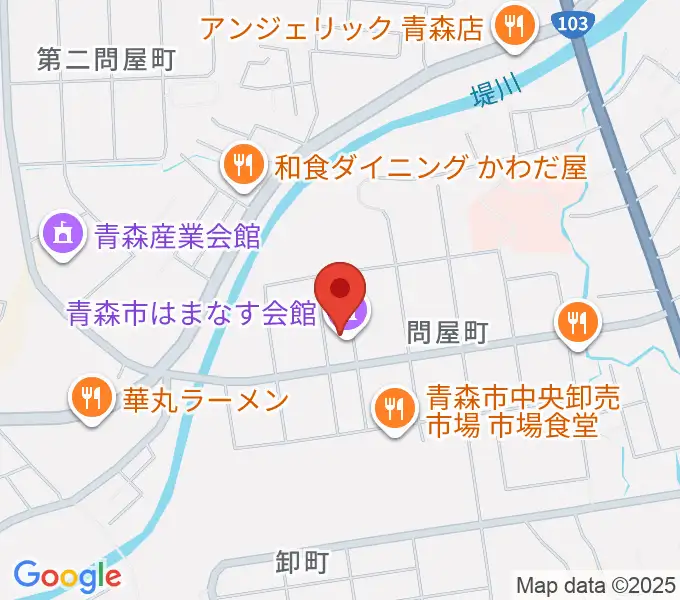 青森市はまなす会館の地図