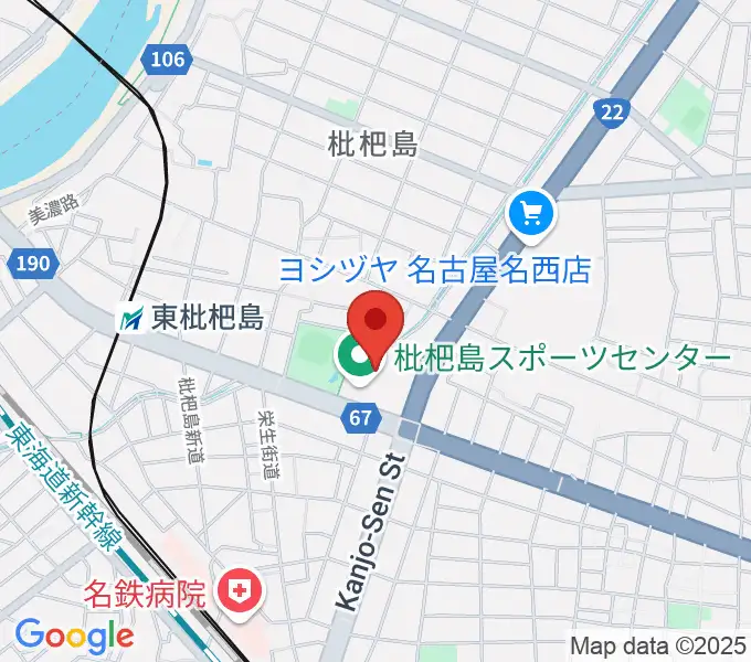枇杷島スポーツセンターの地図