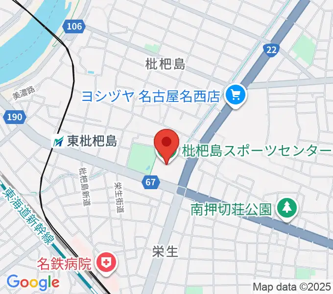 枇杷島スポーツセンターの地図