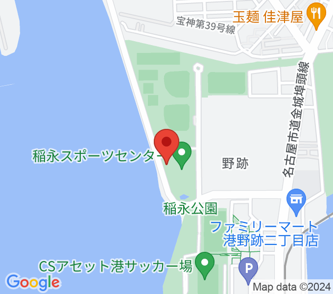 稲永スポーツセンターの場所