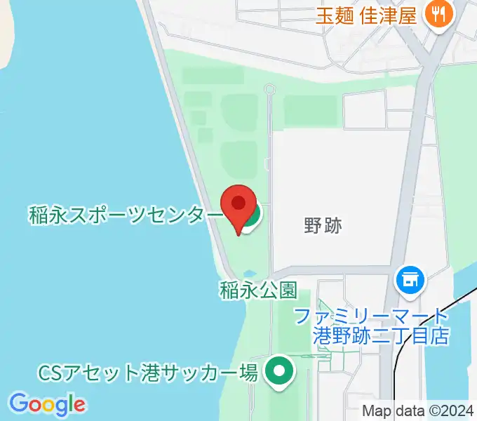 稲永スポーツセンターの地図