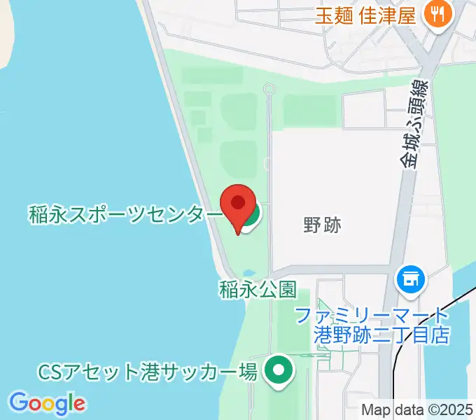 稲永スポーツセンターの地図